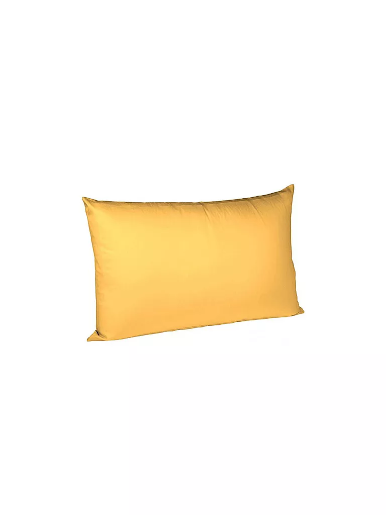 FLEURESSE | Taie d'oreiller en satin Royal Uni 2x 40x60cm Soleil | gelb