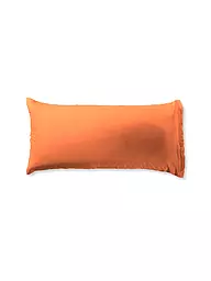 FLEURESSE | Housse de coussin en satin Royal Uni, lot de 2, 40 x 80 cm, corail | Orange