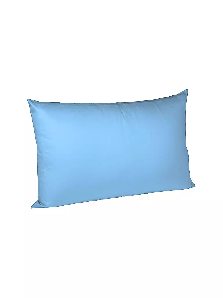 FLEURESSE | Taie d'oreiller en satin Royal Uni lot de 2 70x90cm Bleu | Bleu clair