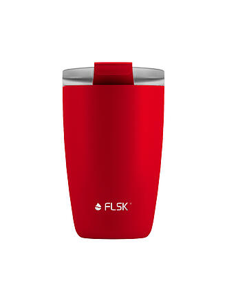 FLSK | Gobelet isotherme - Tasse thermos CUP Tasse à café à emporter 0,35 l Acier inoxydable Rouge