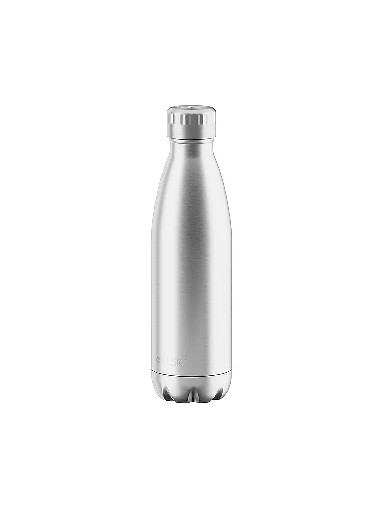 FLSK | Bouteille isotherme - Bouteille thermos 0,5 l en acier inoxydable | Argent