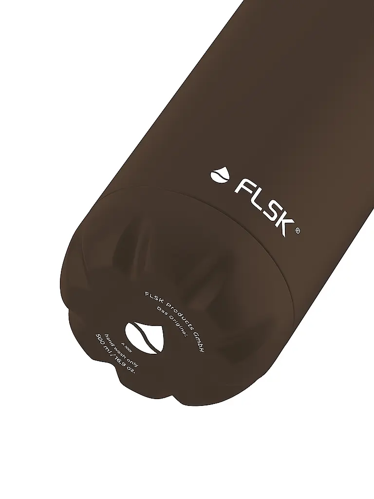 FLSK | Bouteille isotherme - Bouteille thermos 0,5l acier inoxydable Chocolate | braun