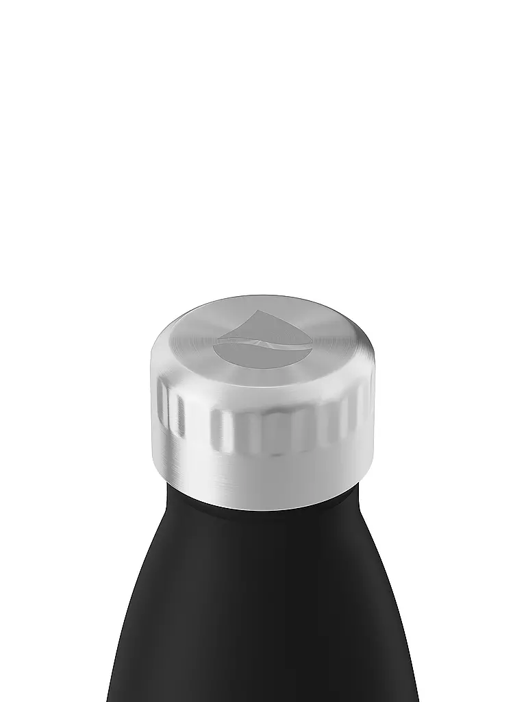 FLSK | Bouteille isotherme - Bouteille thermos 0,5l acier inoxydable noir | schwarz