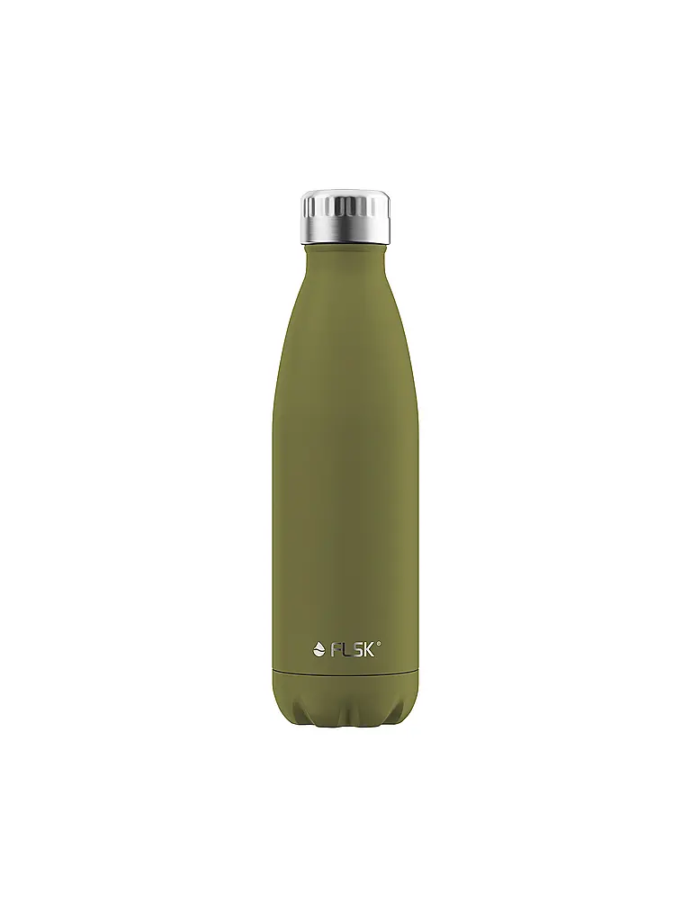 FLSK | Bouteille isotherme - Bouteille thermos 0,5l en acier inoxydable Olive | olive