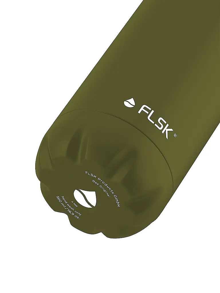 FLSK | Bouteille isotherme - Bouteille thermos 0,5l en acier inoxydable Olive | olive