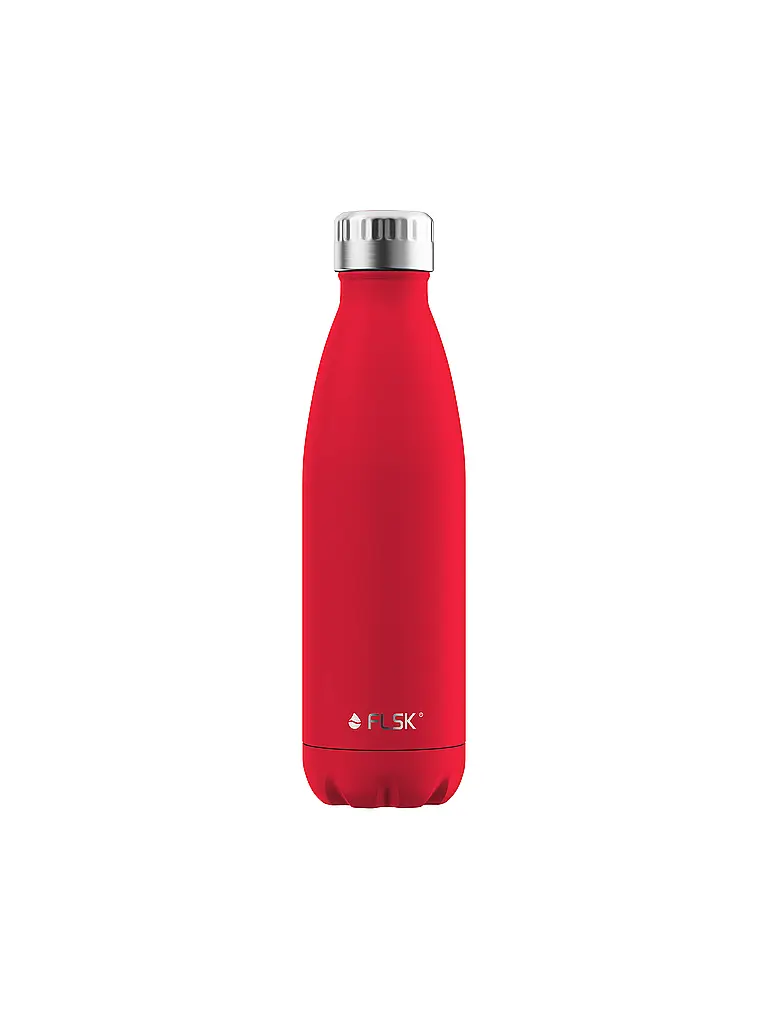 FLSK | Bouteille isotherme - Bouteille thermos 0,5l en acier inoxydable rouge | Rouge
