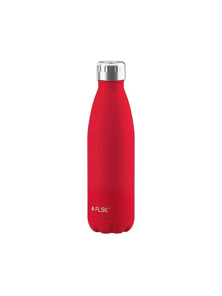 FLSK | Bouteille isotherme - Bouteille thermos 0,5l en acier inoxydable rouge | Rouge
