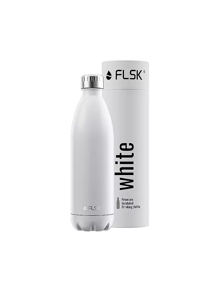 FLSK | Bouteille isotherme - Bouteille thermos 1l Blanc | Blanc