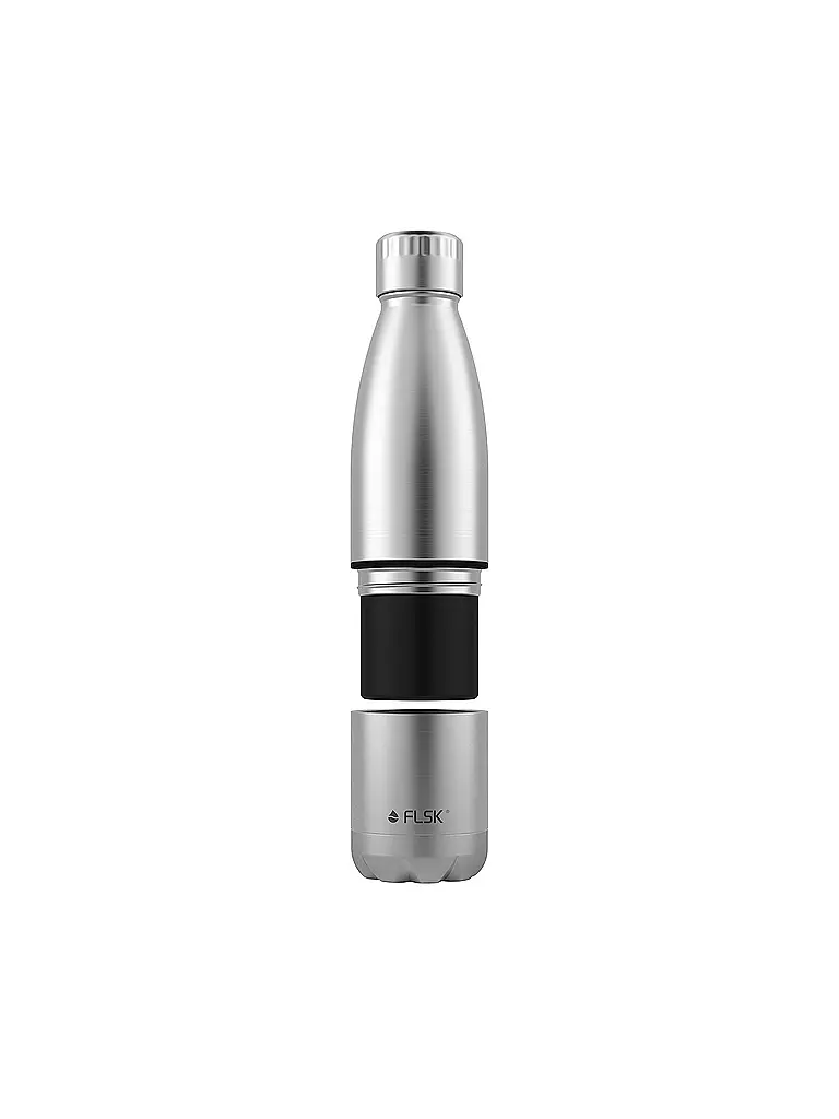 FLSK | Bouteille isotherme - Gourde avec gobelet 0,7l Stainless | 