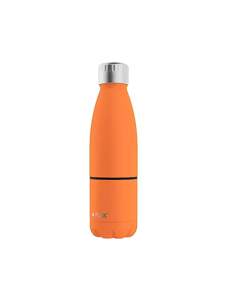 FLSK | Bouteille isotherme - Gourde avec gobelet 0,7l Trail-Orange | orange