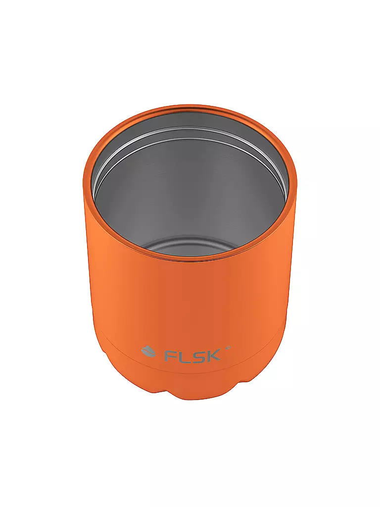 FLSK | Bouteille isotherme - Gourde avec gobelet 0,7l Trail-Orange | 
