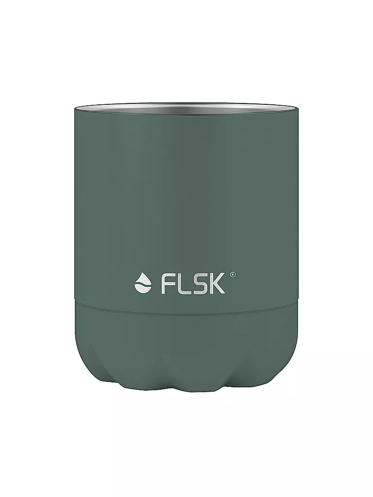 FLSK | Bouteille isotherme - Gourde avec gobelet 0,7l Vert Ridge | 
