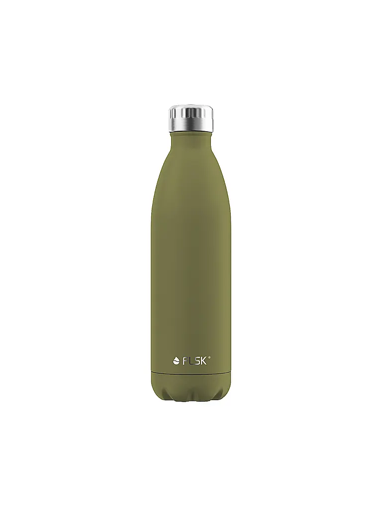 FLSK | Bouteille isotherme - Gourde thermos 0,75 l Olive | olive