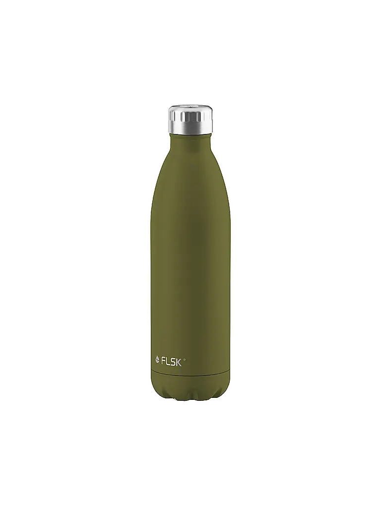 FLSK | Bouteille isotherme - Gourde thermos 0,75 l Olive | olive