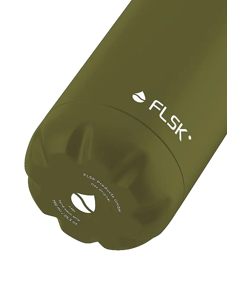 FLSK | Bouteille isotherme - Gourde thermos 0,75 l Olive | olive