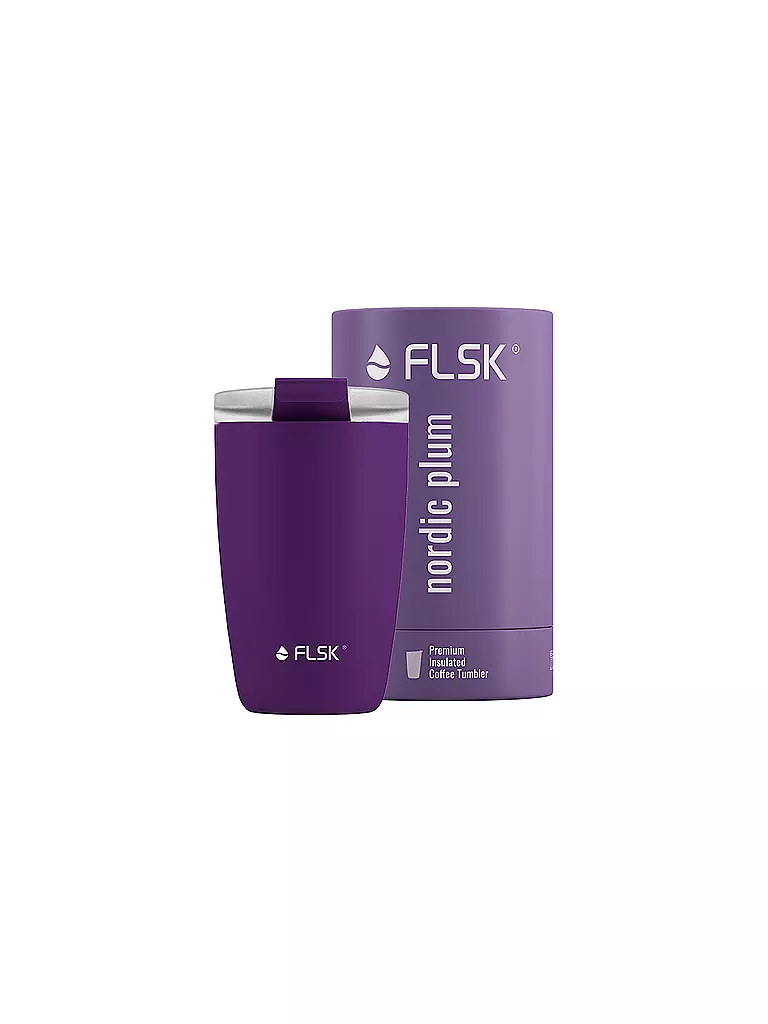 FLSK | Gobelet isotherme - Tasse thermos CUP pour café à emporter 0,35 l Prune nordique | Lilas