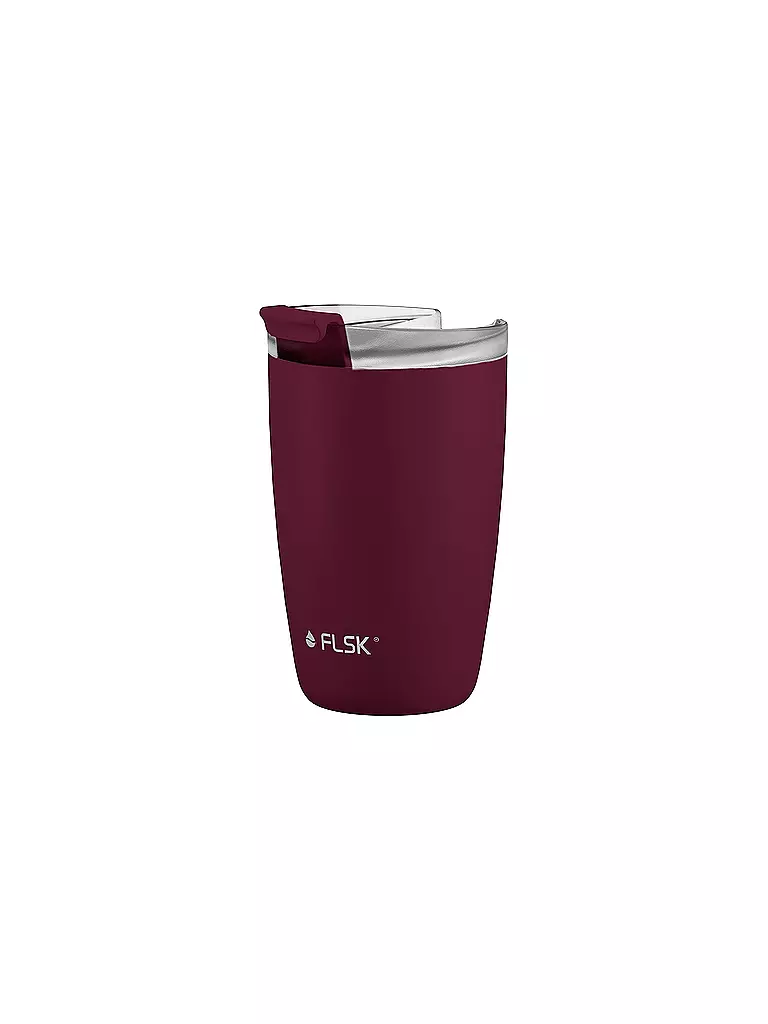FLSK | Gobelet isotherme - Tasse thermos CUP pour café à emporter 0,35 l Winterberry | Rouge foncé