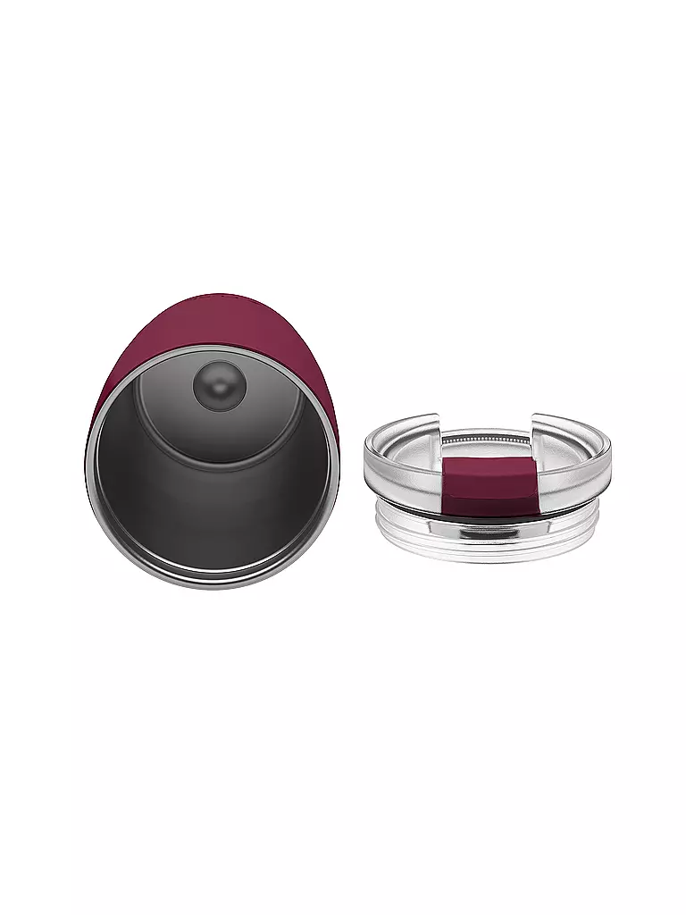 FLSK | Gobelet isotherme - Tasse thermos CUP pour café à emporter 0,35 l Winterberry | Rouge foncé