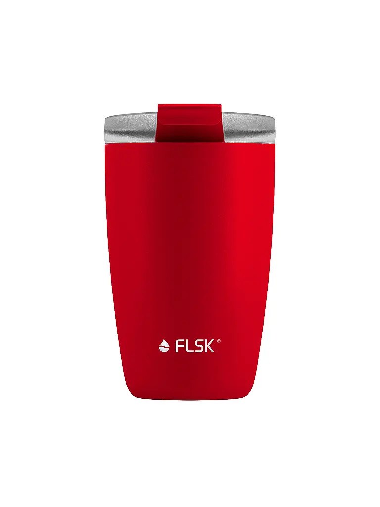 FLSK | Gobelet isotherme - Tasse thermos CUP Tasse à café à emporter 0,35 l Acier inoxydable Rouge | Rouge