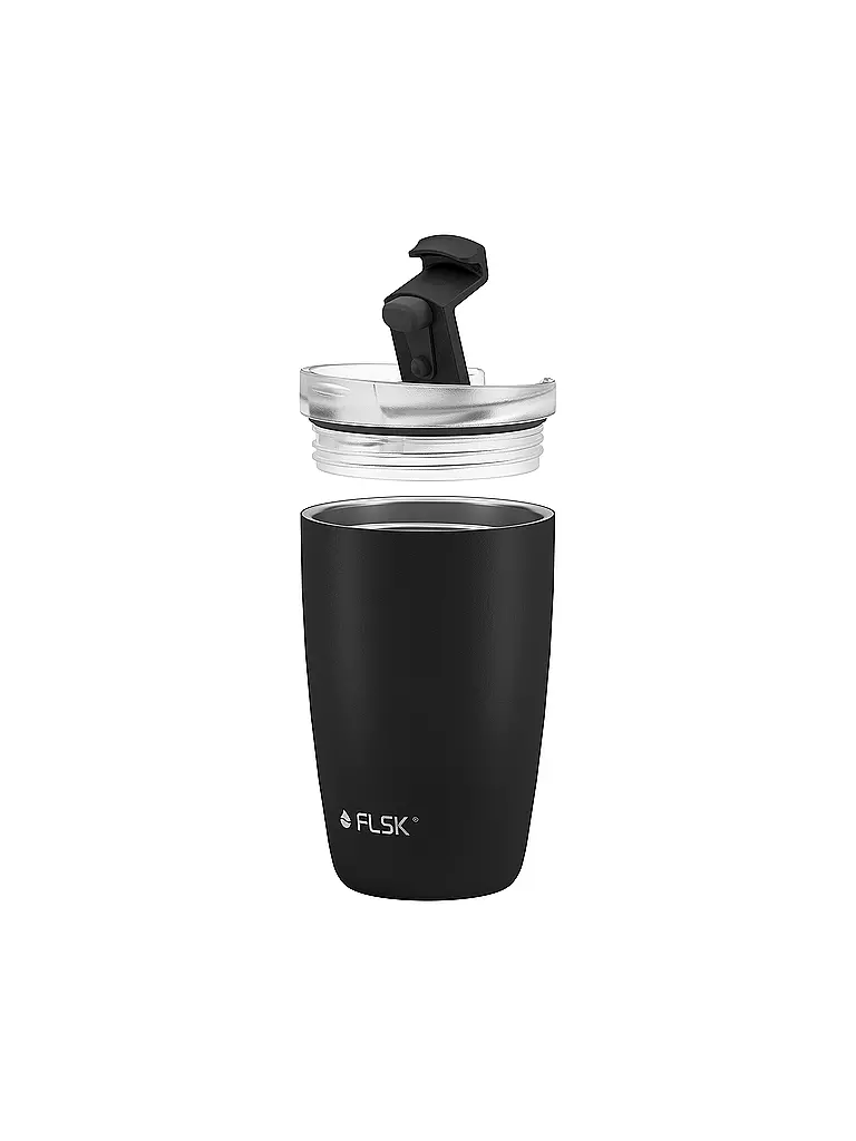 FLSK | Gobelet isotherme - Tasse thermos CUP Tasse à café à emporter 0,35 l Noir |