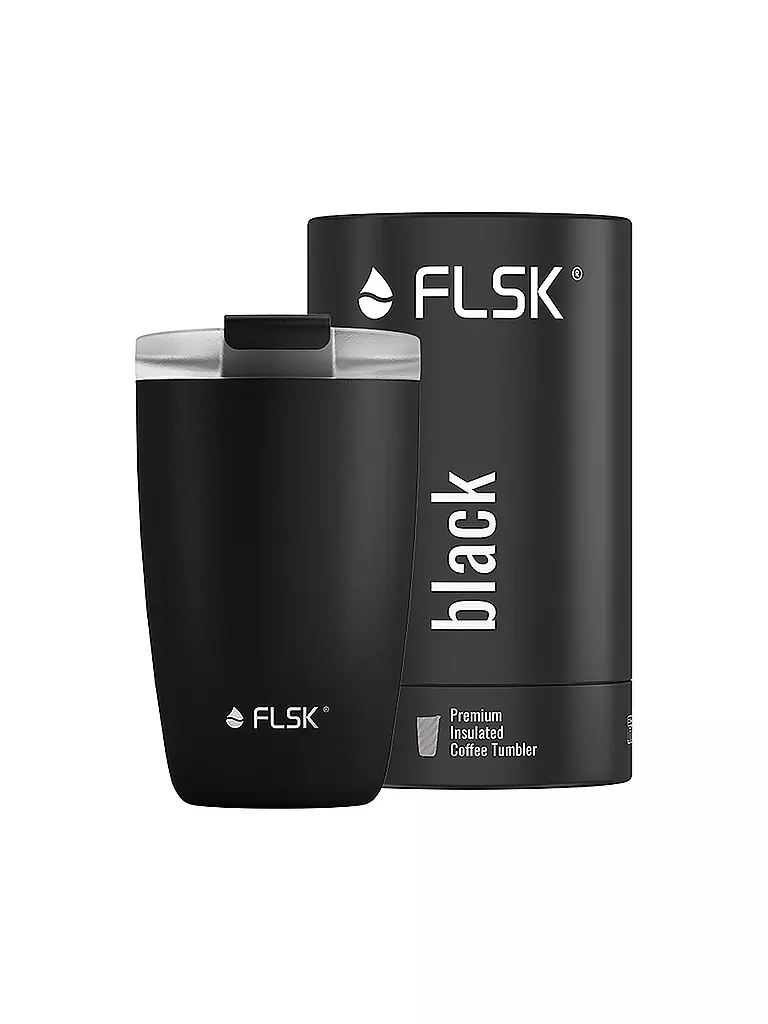 FLSK | Gobelet isotherme - Tasse thermos CUP Tasse à café à emporter 0,35 l Noir |