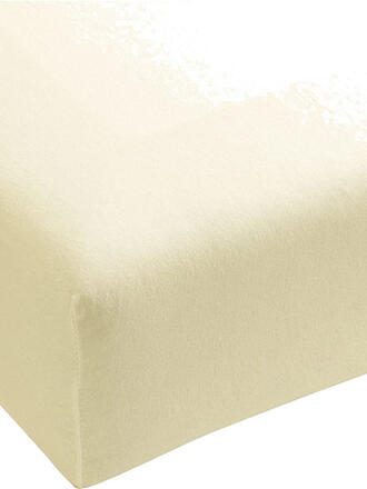 FORMESSE | Drap-housse en jersey "Bella Donna" 180/200 cm - 200/220 cm (blanc laine)