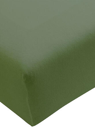 FORMESSE | Jersey-Spannleintuch "Bella Donna" 180/200 cm - 200/220 cm (Olive)
