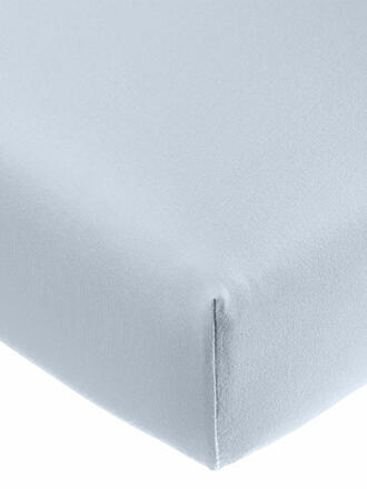 FORMESSE | Drap-housse en jersey "Bella Donna" 180/200 cm - 200/220 cm (Bleu ciel)
