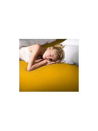 FORMESSE | Drap-housse en jersey BELLA DONNA 90/190 cm - 100/220cm Curry