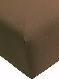 FORMESSE | Jersey-Spannleintuch "Bella Donna"  90/190 cm - 100/220cm (Perlgrau) | Marron