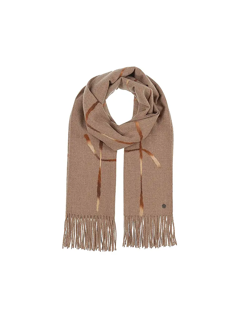 FRAAS | Nom du produit: Écharpe
Marque: FRAAS
Couleur: camel
Catégories: Mode,Femme

Matériau: Polyester / Polyamide,Viscose
Motif: Carreaux
Style: Casual
Détails: Franges | Camel