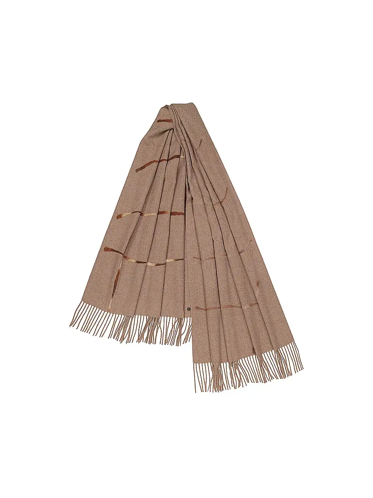 FRAAS | Nom du produit: Écharpe
Marque: FRAAS
Couleur: camel
Catégories: Mode,Femme

Matériau: Polyester / Polyamide,Viscose
Motif: Carreaux
Style: Casual
Détails: Franges | Camel