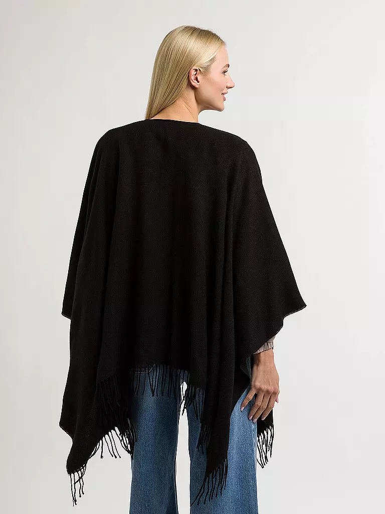 FRAAS | Poncho - Cape RUANA | Noir