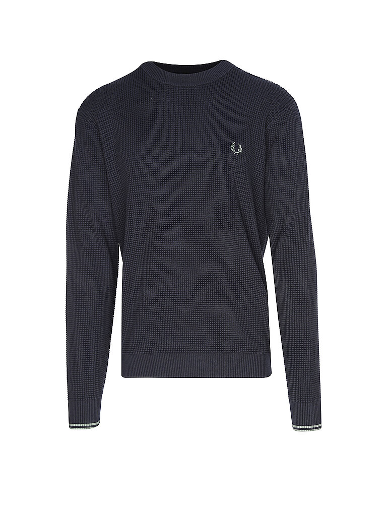 FRED PERRY Pull STITCH bleu | S