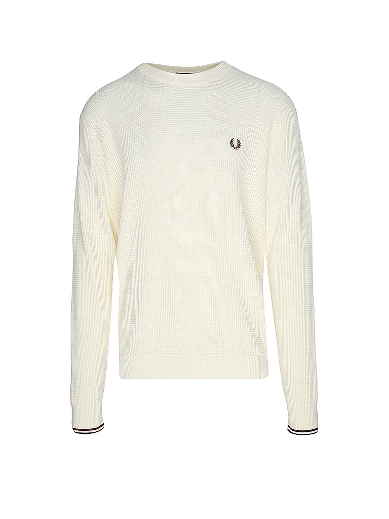 FRED PERRY Pullover STITCH crème | L