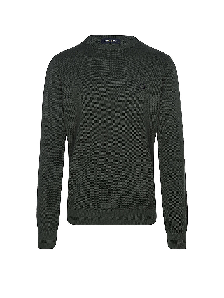 FRED PERRY Pull-over vert foncé | S