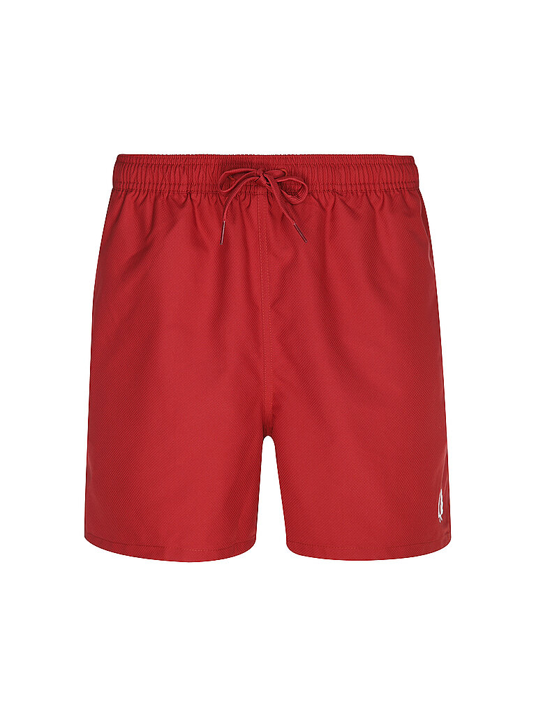 Fred Perry Short de bain rouge S