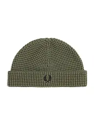 FRED PERRY | Bonnet - WAFFLE BEANIE | Olive