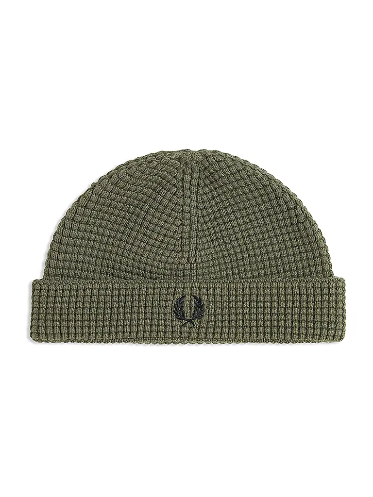 FRED PERRY | Bonnet - Bonnet WAFFLE BEANIE | olive