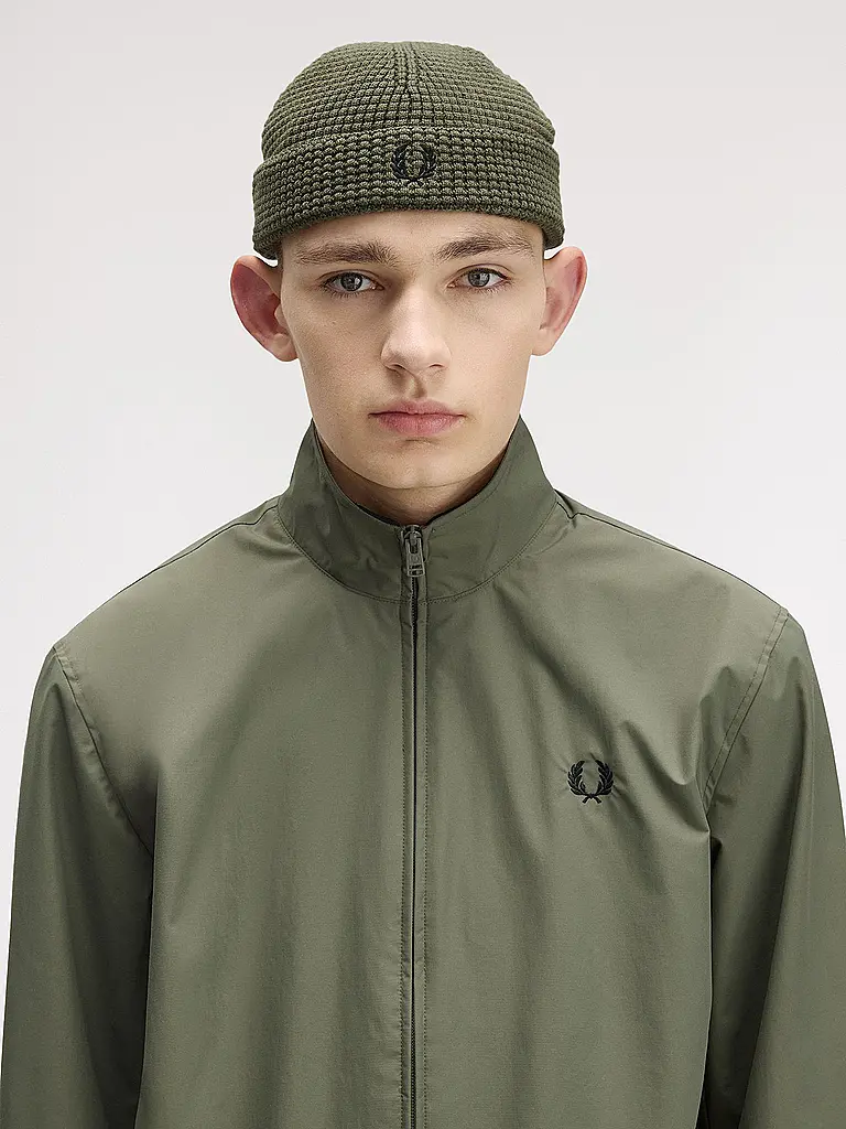 FRED PERRY | Bonnet - Bonnet WAFFLE BEANIE | olive