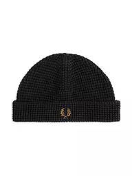 FRED PERRY | Bonnet - WAFFLE BEANIE | Noir