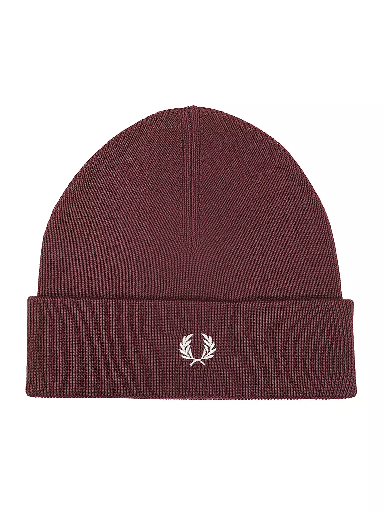 FRED PERRY | Bonnet | dunkelrot
