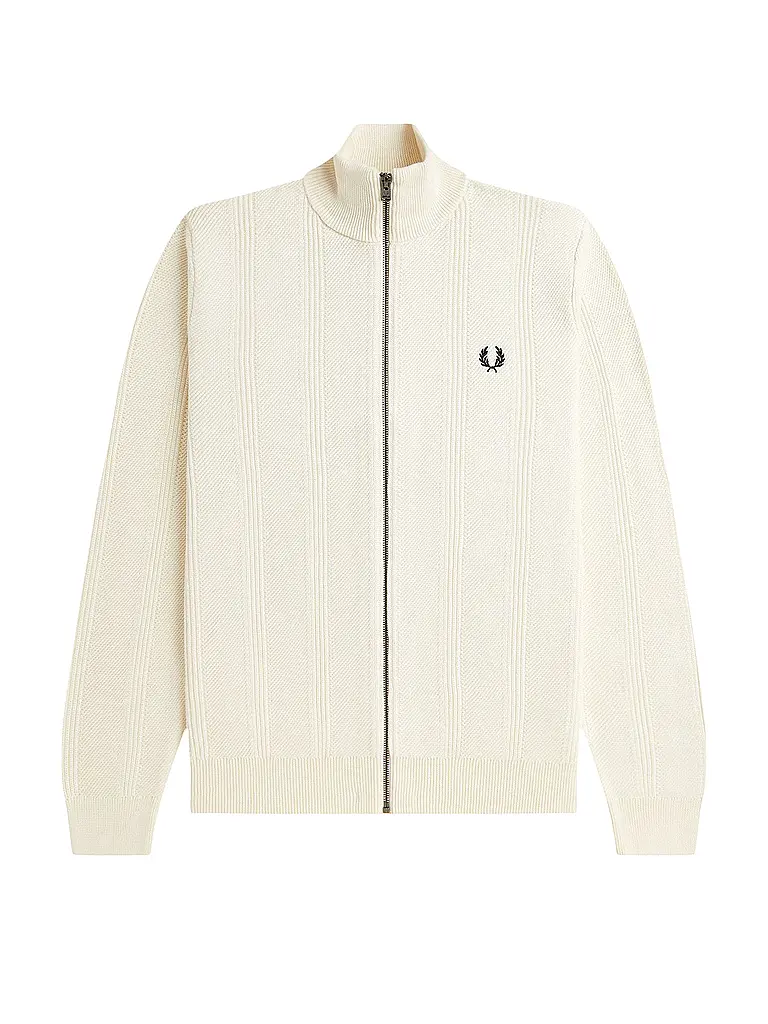 FRED PERRY | Cardigan en maille | creme