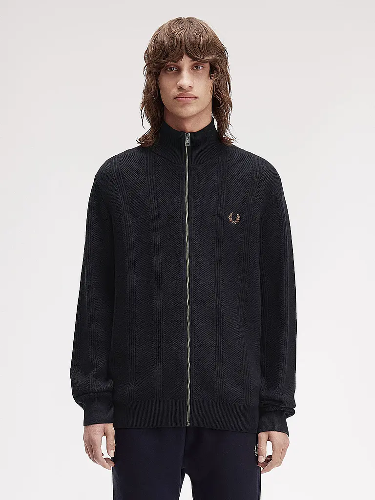 FRED PERRY | Gilet en tricot | schwarz