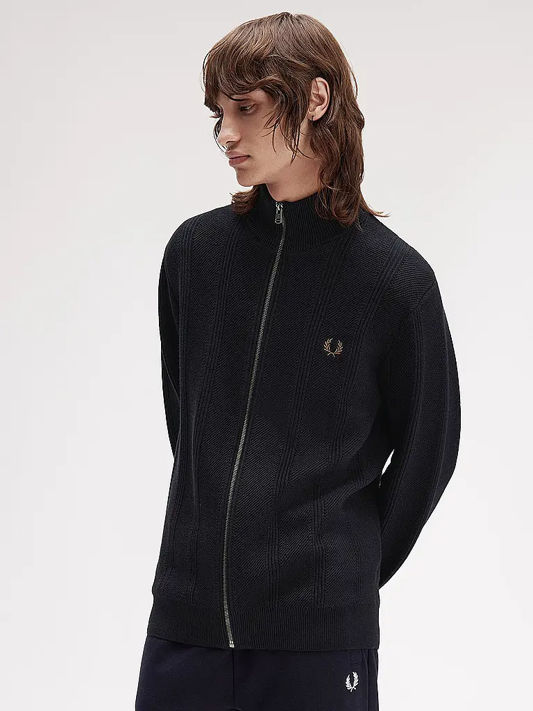 FRED PERRY | Gilet en tricot | schwarz