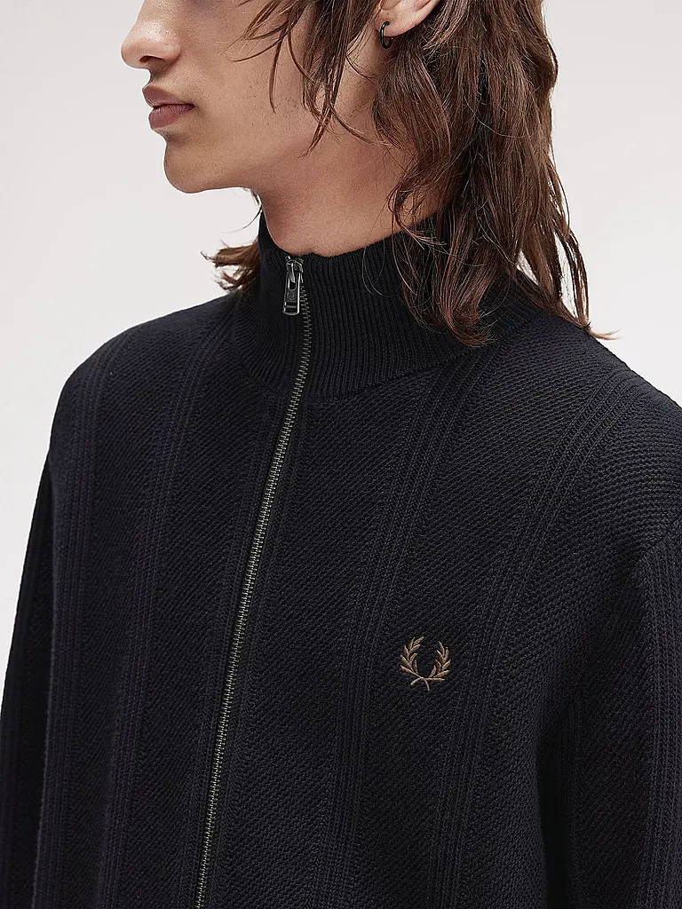 FRED PERRY | Gilet en tricot | schwarz