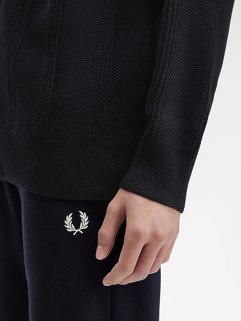 FRED PERRY | Gilet en tricot | schwarz