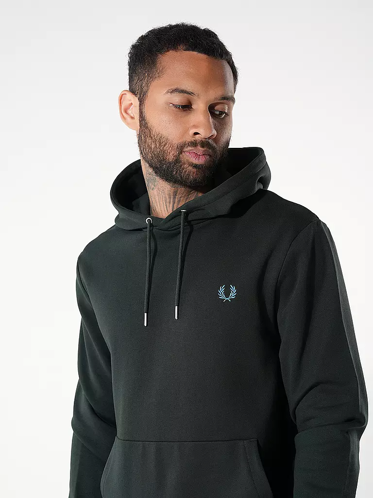 FRED PERRY | Kapuzenpullover - Hoodie | Vert foncé