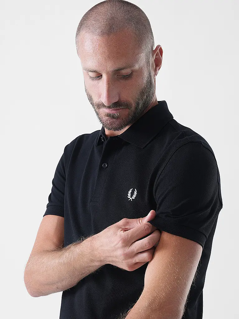 FRED PERRY | Polo Slim Fit | schwarz