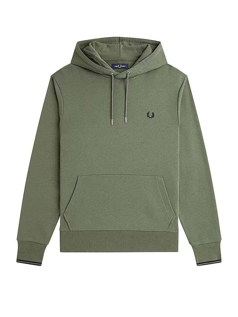 FRED PERRY | Sweat à capuche - Hoodie | olive